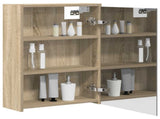 Bathroom Mirror Cabinet with Shelf Sonoma Oak 43 x 16 x 62.5 cm 889137