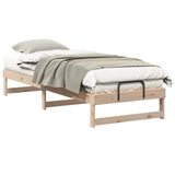 Bed Frame Brown 80 x 200 cm Solid Pine Wood 873148