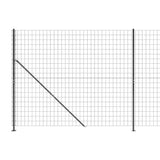 Wire Mesh Fence with Flange Anthracite 2x25 m 154318