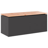 Garden Bench Black 100 x 40 x 43 cm Steel 874905
