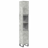 3 Piece Bathroom Furniture Set Concrete Grey Engineered Wood 3324956
