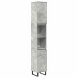 3 Piece Bathroom Furniture Set Concrete Grey Engineered Wood 3324957