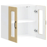 Kitchen Wall Cabinet with Glass Door Kalmar Sonoma Oak Engineered Wood 853670