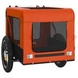 Pet Bike Trailer Orange and Black Oxford Fabric&Iron 93907
