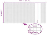 Welded Wire Fence Silver 42004896