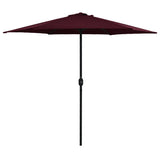 Garden Parasol with Aluminium Pole 270x246 cm Bordeaux Red 47348