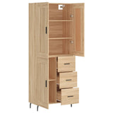 Highboard Sonoma Oak 69.5x34x180 cm Engineered Wood 3200020