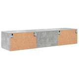 Wooden Cabinet with Drawer High Gloss White 150 x 39 x 30 cm 880235