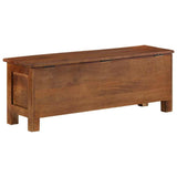 328310 Storage Box 110x30x40 cm Solid Mango Wood
