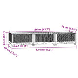 310399 Raised Bed 120x40x23 cm Polypropylene