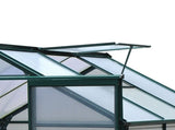 6 x 6ft Polycarbonate Greenhouse, Large Walk-In Green House with Slide Door and Window, Garden T3398P314191