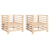 Garden Chairs 2 pcs Solid Wood Pine 825625