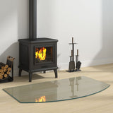 Fireplace Glass Plate 100x60 cm 324154