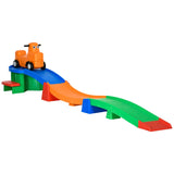 3 Four-Piece Ride on Kids Roller Coaster w/ Non-Slip Steps, for Ages 2-5 Years - Multicoloured T3398P348394