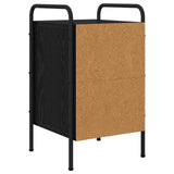 Bedside Cabinet Black Oak 35 x 36.5 x 61 cm Engineered Wood 8007647