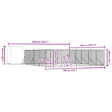 Outdoor Dog Kennel with Roof Silver 10x10x2.5 m Galvanised Steel 3190481