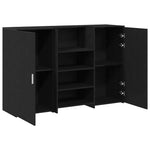 Reception Desk Black Oak 155x50x103.5 cm Engineered Wood 3324197