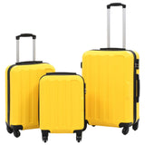 Hardcase Trolley Set 3 pcs Yellow ABS 91876