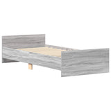 Bed Frame with Headboard Grey Sonoma 80 x 200 cm 8009031