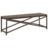 Garden Bench 120 cm Poly Rattan Brown 46212