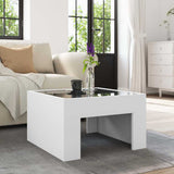 Coffee Table with Infinity LED White 50x50x30 cm 847602