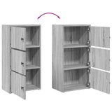 Bookcase Grey Sonoma 40x24x77 cm Engineered Wood 860369