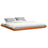 Bed Frame without Mattress Wax Brown 200x200 cm Solid Wood Pine 847146