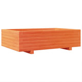 Garden Planter Wax Brown 90x60x26.5 cm Solid Wood Pine 847345