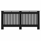 Radiator Cover 2 pcs Black 172 x 19 x 81.5cm Engineered Wood 3403235