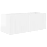 TV Wall Cabinet Set 4 pcs High Gloss White Engineered Wood 3408938