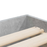 Bed Frame with Storage Grey Sonoma 80 x 200 cm Engineered Wood 3429609