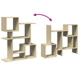 Room Divider Bookcase Sonoma Oak 92x29x112 cm Engineered Wood 858122