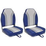 Foldable Boat Chairs 2 pcs High Backrest 279110