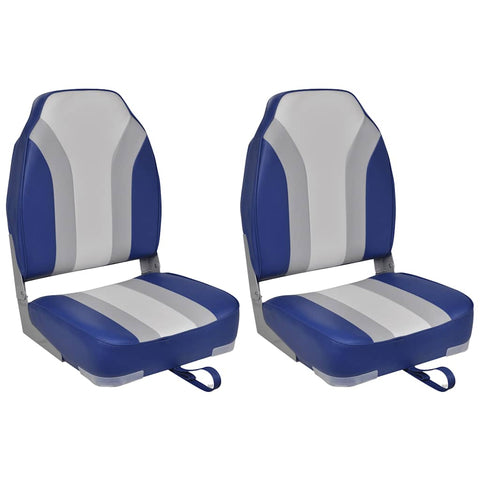 Foldable Boat Chairs 2 pcs High Backrest 279110