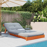 Futon Sofa Bed with Mattress Wax Brown 90x206x11 cm Solid Wood Pine 846763