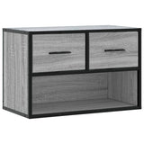 TV Cabinet Grey Sonoma 60x31x39.5 cm Engineered Wood and Metal 848912