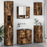 Bathroom Furniture Set 5 pcs Smoked Oak 61 x 35 x 64 cm 3392998