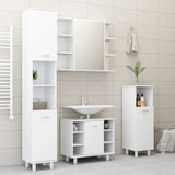 Bathroom Cabinet White 30x30x179 cm Engineered Wood 802624