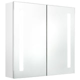 ZNTS LED Bathroom Mirror Cabinet Shining White 62x14x60 cm 326524