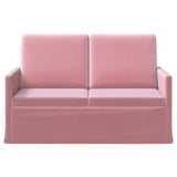 2 Seater Sofa Pink 130 x 81 x 82 cm Velvet 42041058