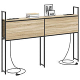 Storage Headboard with Charging Station Sonoma oak 160 cm 859816