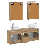 Bathroom Cabinet Set 5 pcs Artisan Oak Engineered Wood 3406358