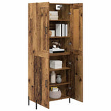 Highboard 2 pcs Old Wood Engineered Wood 3415667