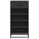 Shoe Rack Black 48x38x97.5 cm Engineered Wood 849209