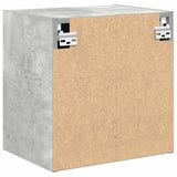 Garage Wall Cabinets 2 pcs Concrete Grey Engineered Wood 860632