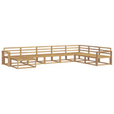 Outdoor Sofa Set 8 pcs White Solid Acacia Wood 3386868