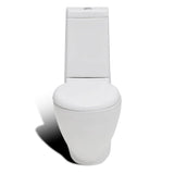 Stand Toilet & Bidet Set White Ceramic 270059