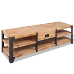 Three Piece Living Room Furniture Set Solid Acacia Wood 274708