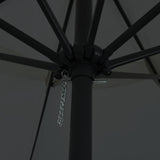 Garden Parasol Anthracite 394 x 394 x 248 cm 42003638