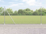 Welded Wire Fence with Concrete Base 50 x 1.5 m 3353846